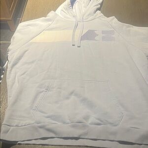 Men's Under Armour Blue and White Hoodie Sweater